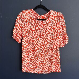 Chico’s Orange and White Women's Top